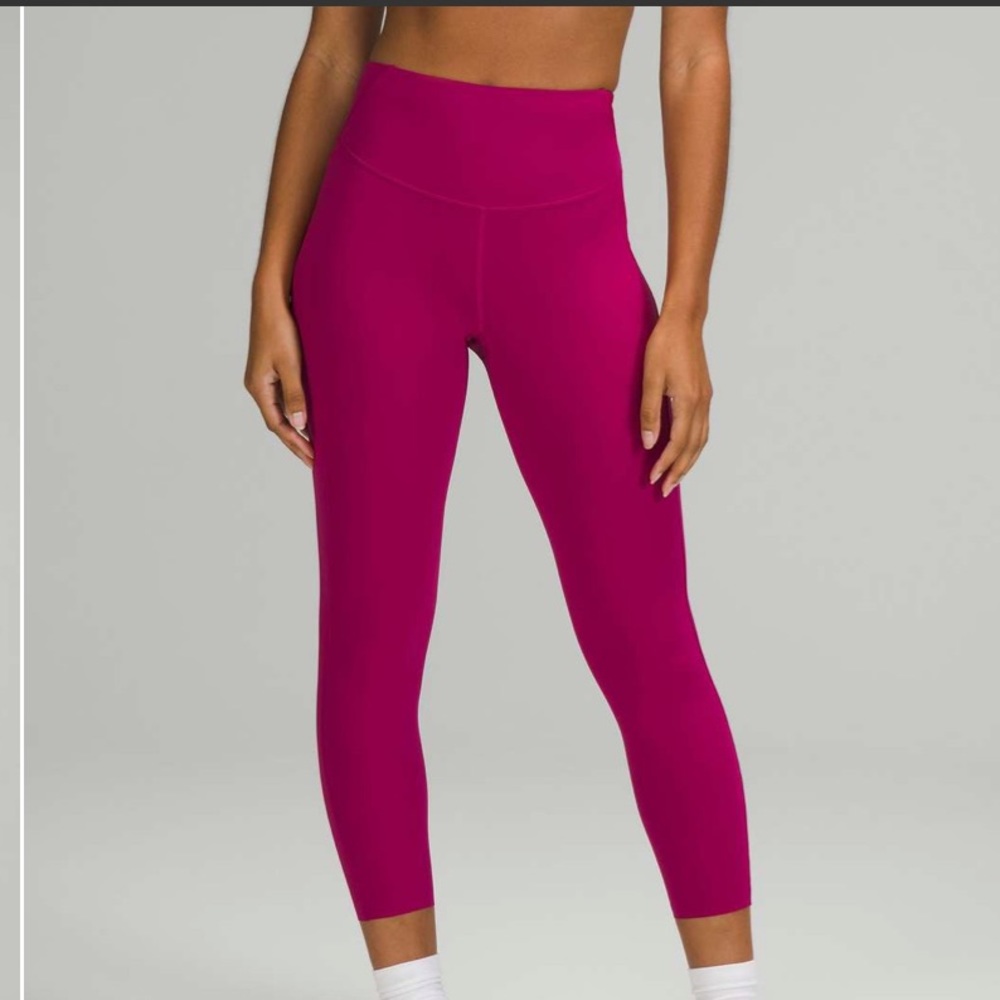 NWOT Lululemon Base Pace High-Rise Crop 23" Wild Berry